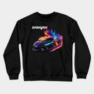 Blazing Lamborghini Aventador Crewneck Sweatshirt