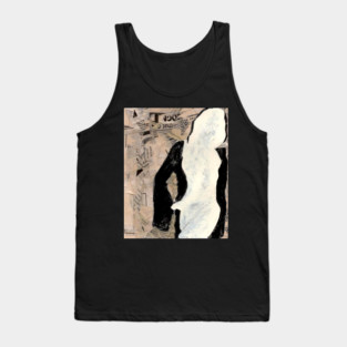 Modernist Collage Female Figure T-Shirt – Mixed Media Art Tee Tank Top