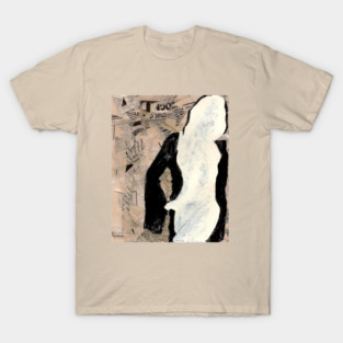 Modernist Collage Female Figure T-Shirt – Mixed Media Art Tee T-Shirt