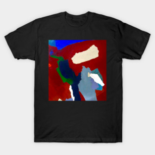 Collaged Abstract Paint T-Shirt