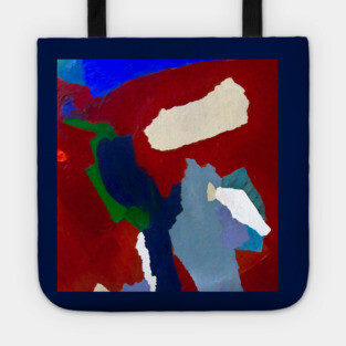 Collaged Abstract Paint Tote