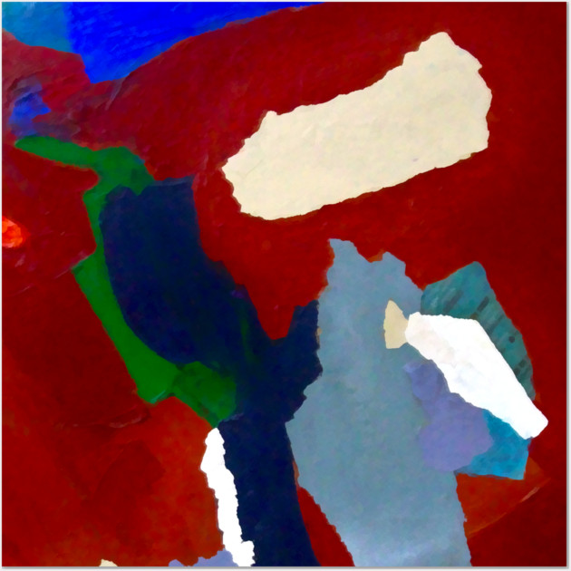 Collaged Abstract Paint Wall Art by DonWillisJrArt