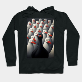 Odd One Out - Black Goose Hoodie