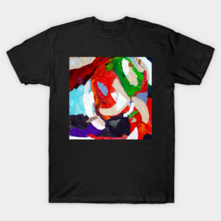 Abstract Acrylic Collage Painting T-Shirt