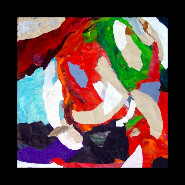 Abstract Acrylic Collage Painting by DonWillisJrArt