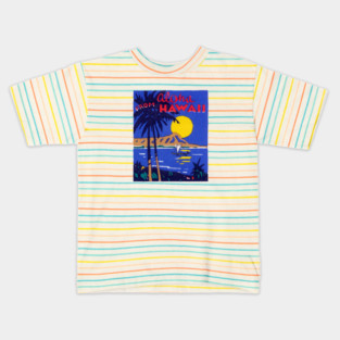 1930 Hawaiian Seascape Kids T-Shirt
