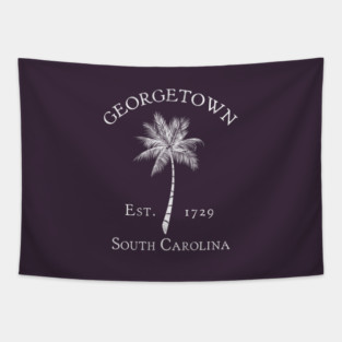 Georgetown South Carolina Est. 1898 Vintage Palmetto Tapestry