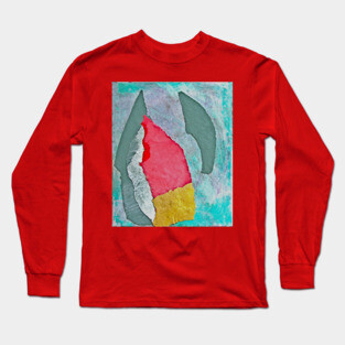 Minimal Abstract Collage Long Sleeve T-Shirt