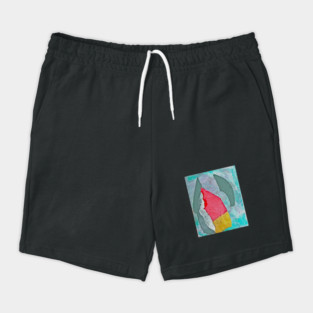Minimal Abstract Collage Shorts
