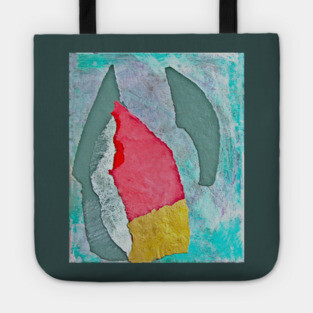 Minimal Abstract Collage Tote