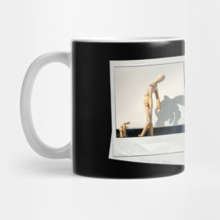 snapshot wooden mannequin Mug