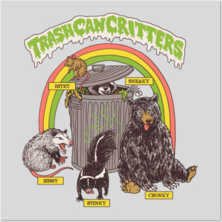 Trash Can Critters Posters and Art