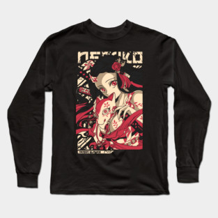 Nezuko Kamado - Demon Slayer Design Long Sleeve T-Shirt