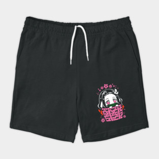 Kawaii Nezuko Chibi: Basket of Cuteness - Demon Slayer Shorts