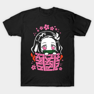 Kawaii Nezuko Chibi: Basket of Cuteness - Demon Slayer T-Shirt