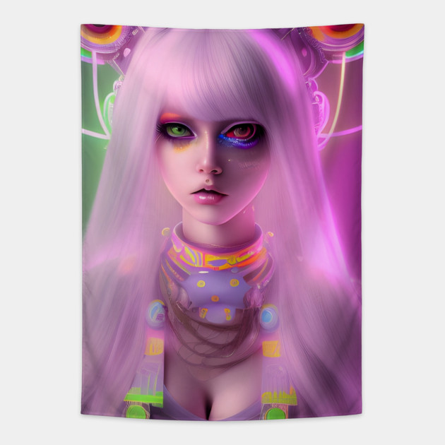 anime ai Tapestry by animegirlnft
