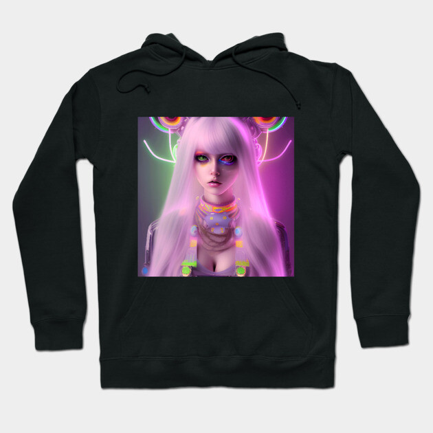 anime ai Hoodie by animegirlnft