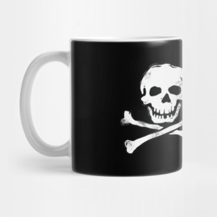 Pirate Skull and Crossbones -Distressed Mug