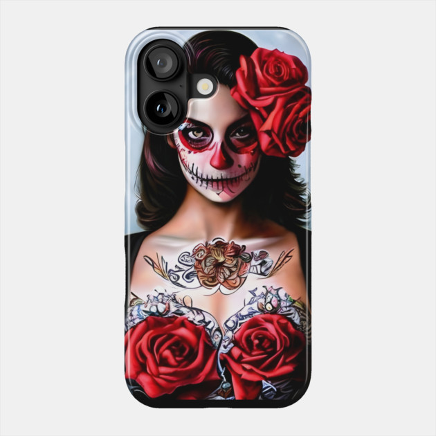 skeleton girl manga Phone Case by animegirlnft
