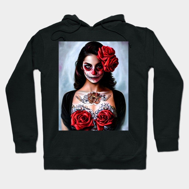 skeleton girl manga Hoodie by animegirlnft