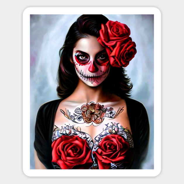 skeleton girl manga Magnet by animegirlnft