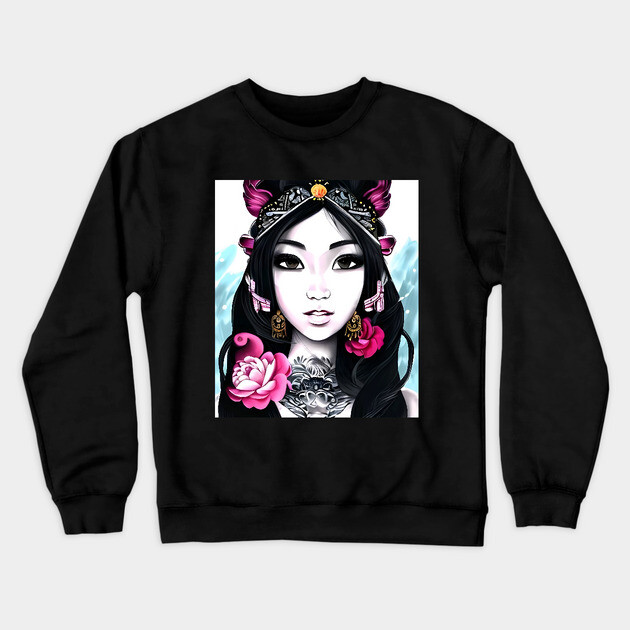 anime princess Crewneck Sweatshirt by animegirlnft