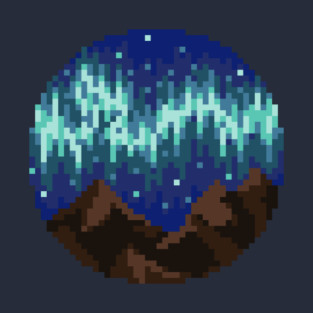 Pixel art northern lights T-Shirt