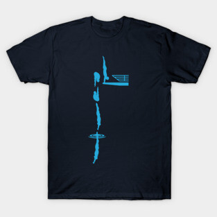 Platform Diving Competitive Diver Art T-Shirt