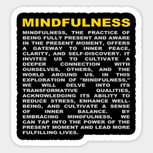 Mindfulness Sticker