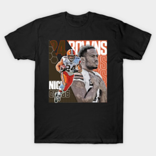 Nick Chubb Football Design Poster Browns T-Shirt