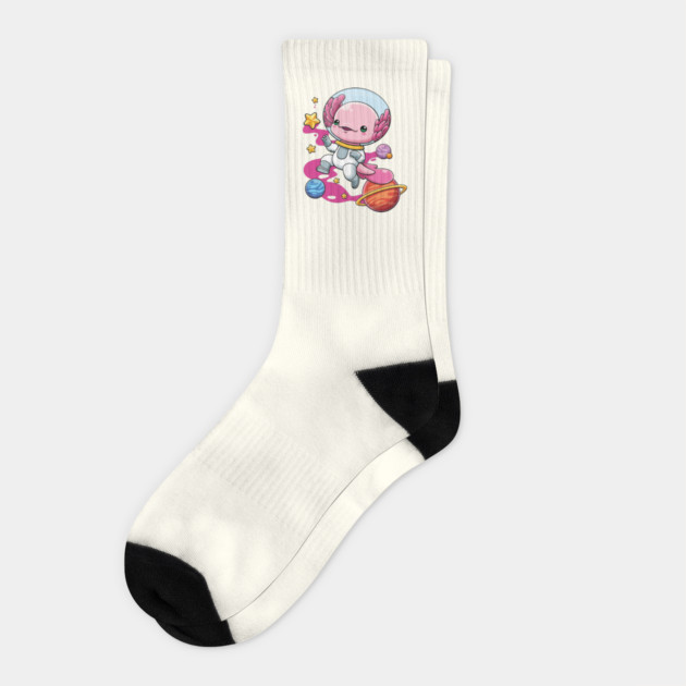 Space Axolotl Socks by GoshWow®