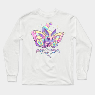 Pastel Goth Moth Long Sleeve T-Shirt
