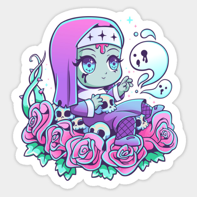 The Cute Creepy Nun Magnet by GoshWow®
