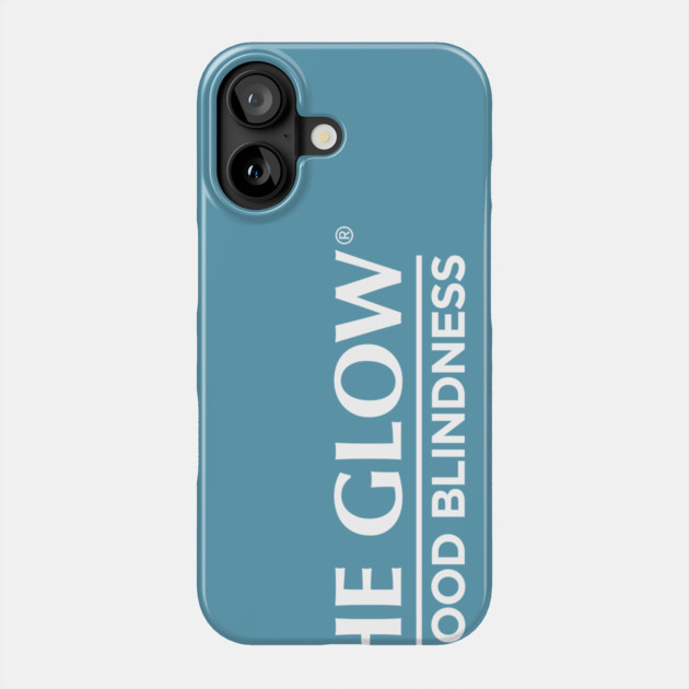 Know The Glow White Logo on Blue Phone Case by World Eye Cancer Hope
