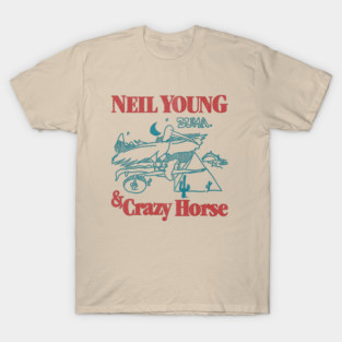 classic 70s vintage neil young & crazy horse fanmade T-Shirt