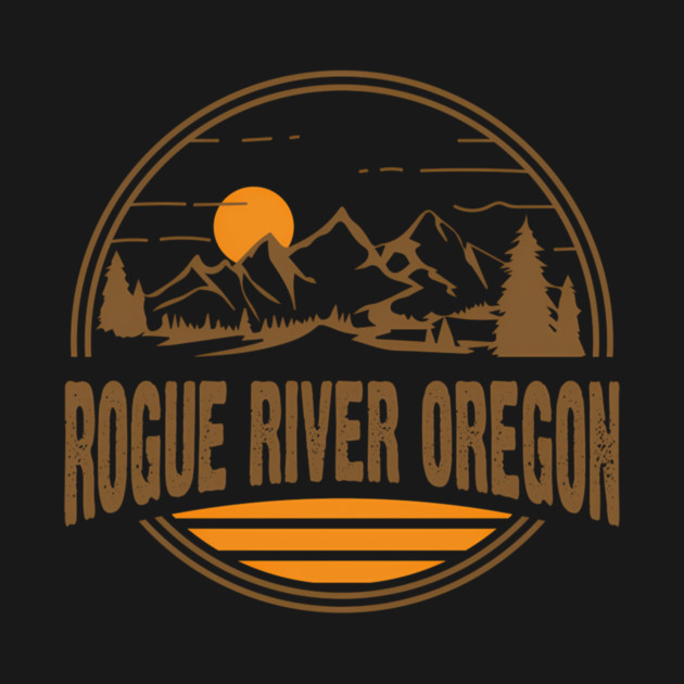 Rogue River Oregon Mountain Hiking Print Hat