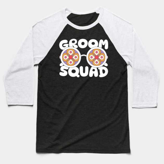 Groom Squad Baseball T-Shirt by The WYLD Tribe