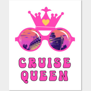 Fun Cruise Queen Cruise Vacation Posters and Art