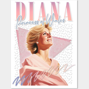 Princess Diana - 90s Retro Aesthetic Fan Design Posters and Art