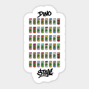Dino Paint Sticker