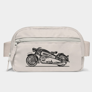 R7 Nostalgia Bike Sketch Art Bag