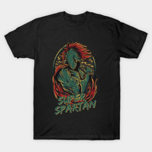 Super Spartan Artwork Warrior Michigan State T-Shirt