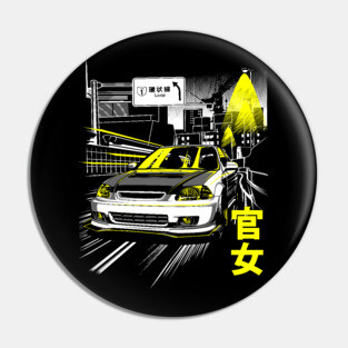 Kanjozoku Civic Pin