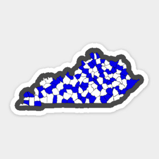 Kentucky Checkerboard Sticker