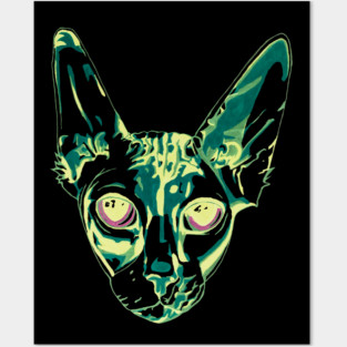 Sphynx Cat Posters and Art