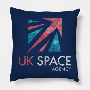 UK Space Agency Vintage Emblem V02 Pillow
