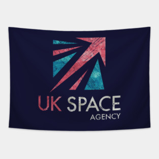 UK Space Agency Vintage Emblem V02 Tapestry