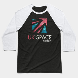 UK Space Agency Vintage Emblem V02 Baseball T-Shirt