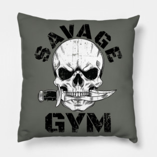 SAVAGE GYM SKULL BODYBUILDING Pillow