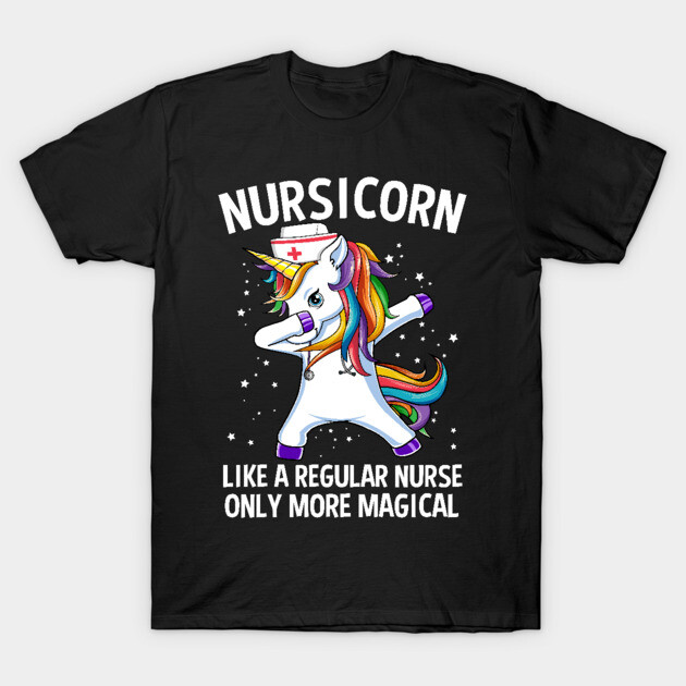 Nursicorn Dabbing Unicorn Funny Nurse Gift T-Shirt